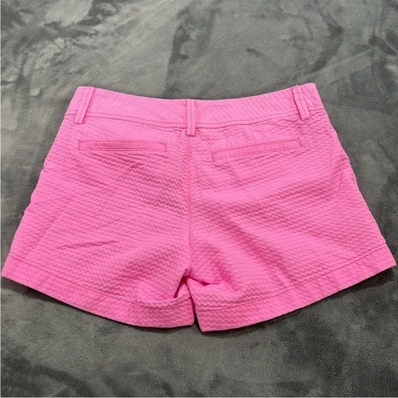 Lilly Pulitzer Shorts Bundle (3) sz 0 Pink Seersucker Tropical Resort Preppy - Picture 8 of 16